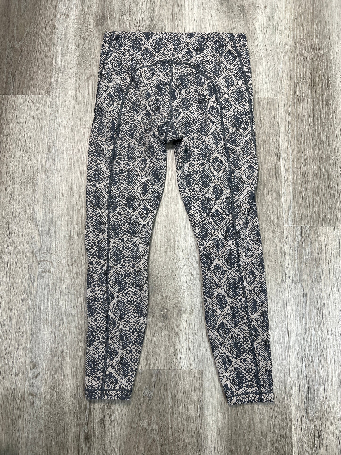 Athletic Leggings By Athleta In Snakeskin Print, Size: S