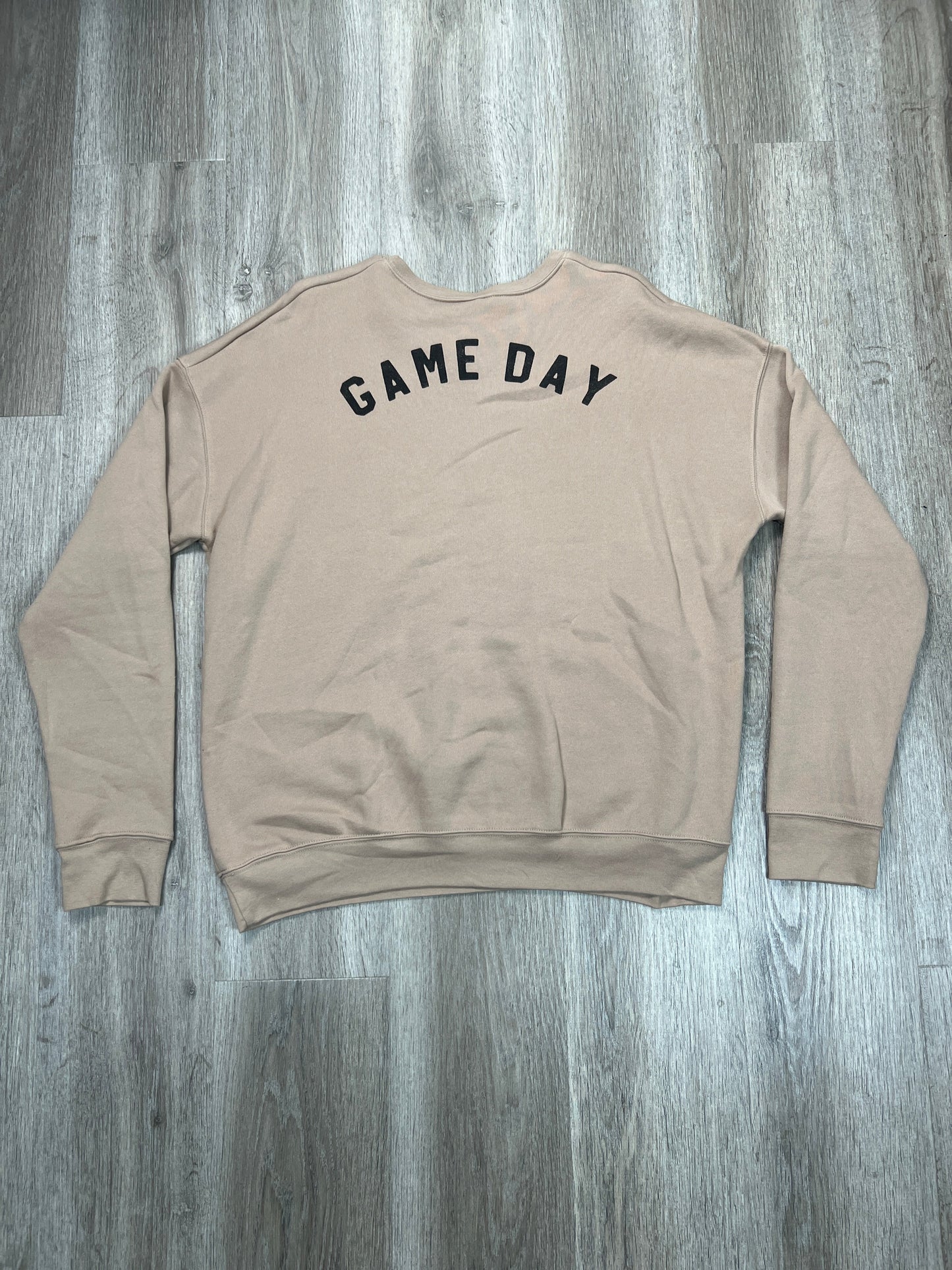 Sweatshirt Crewneck By Bella + Canvas In Brown, Size: L