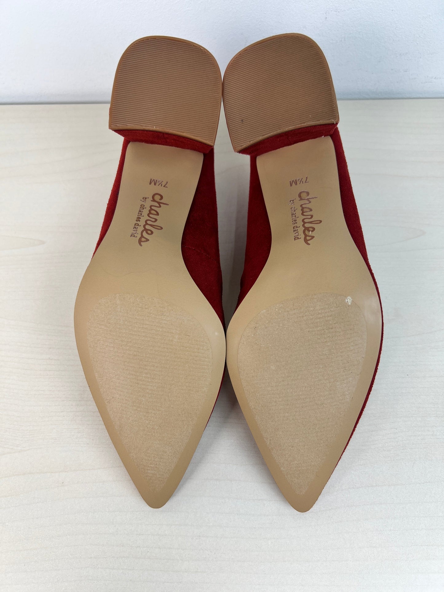 Shoes Heels Block By Charles By Charles David In Red, Size: 7.5