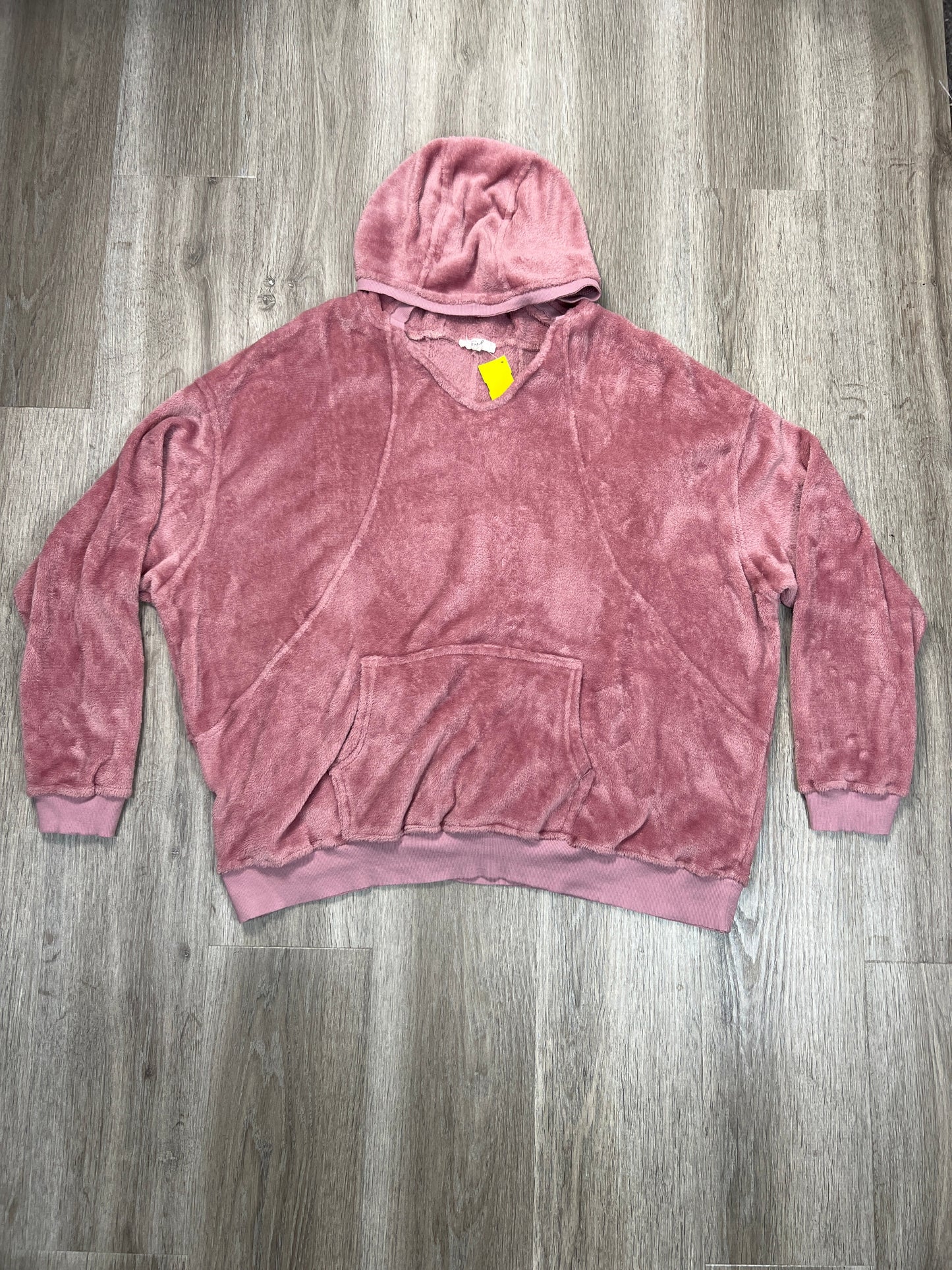 Sweatshirt Hoodie By Easel In Pink, Size: L