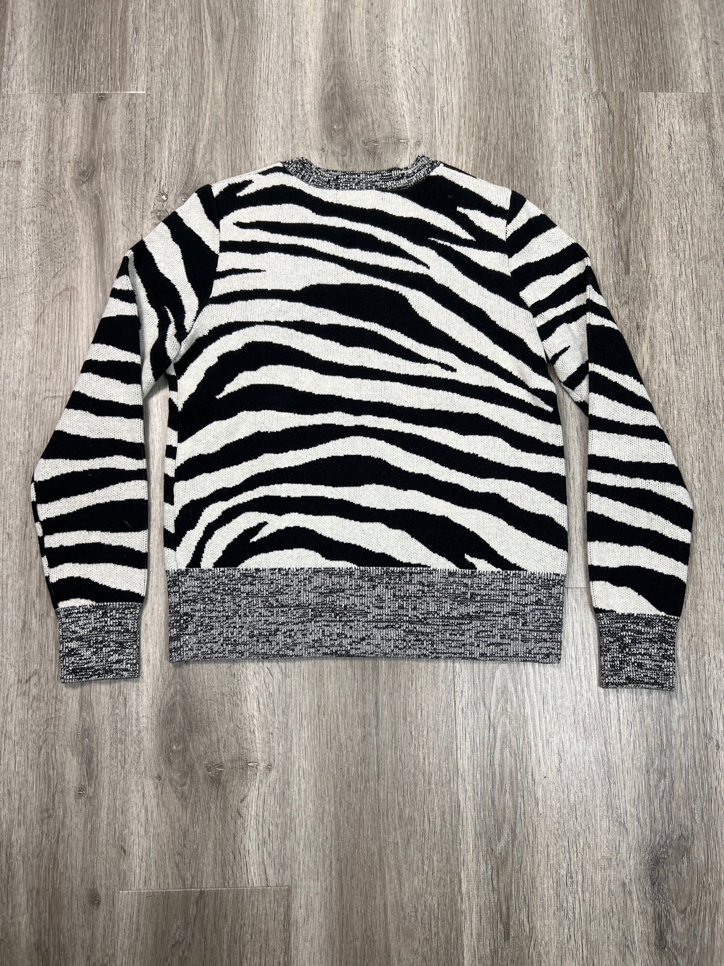 Sweater By Banana Republic In Zebra Print, Size: M