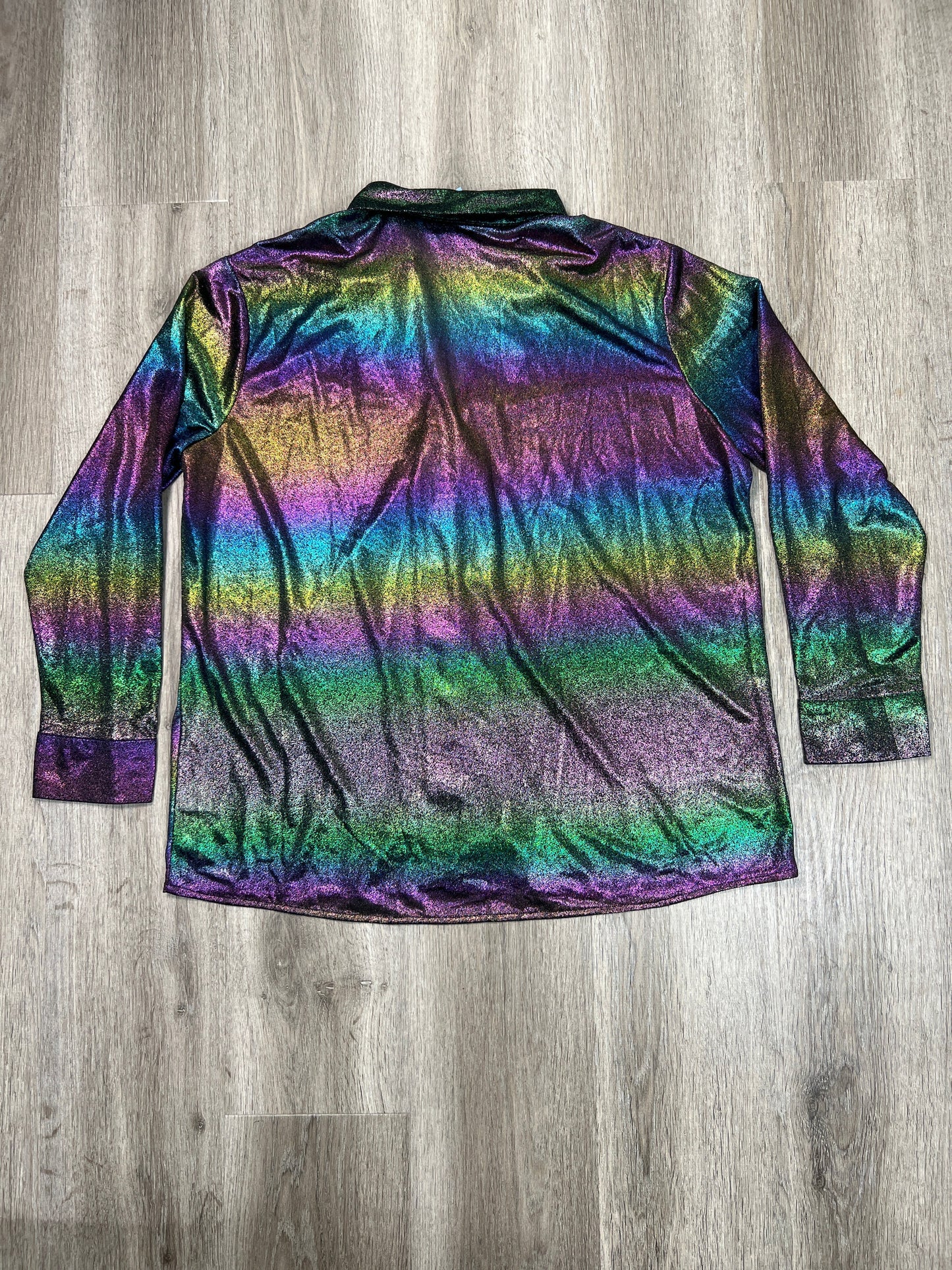 Blouse Long Sleeve By Vici In Multi-colored, Size: M