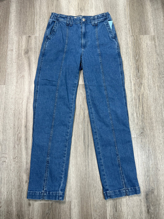 Jeans Straight By Madewell In Blue Denim, Size: 4