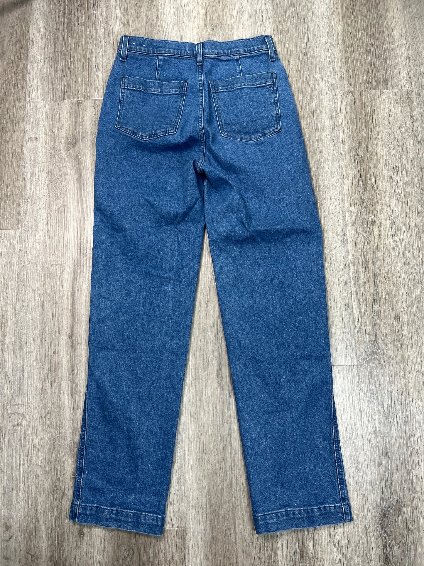 Jeans Straight By Madewell In Blue Denim, Size: 4