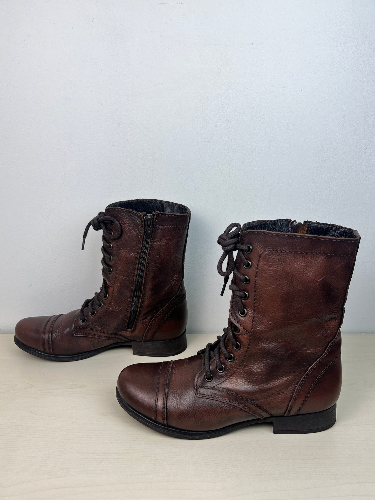 Boots Combat By Steve Madden In Brown, Size: 9