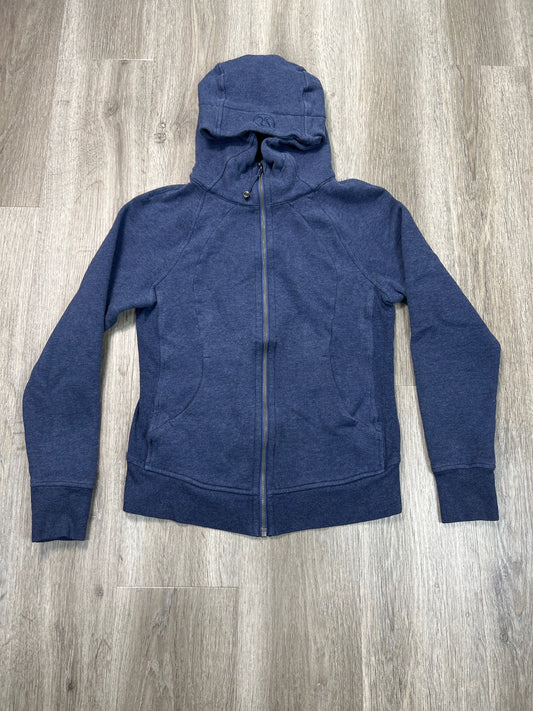 Athletic Jacket By Lululemon In Blue, Size: S