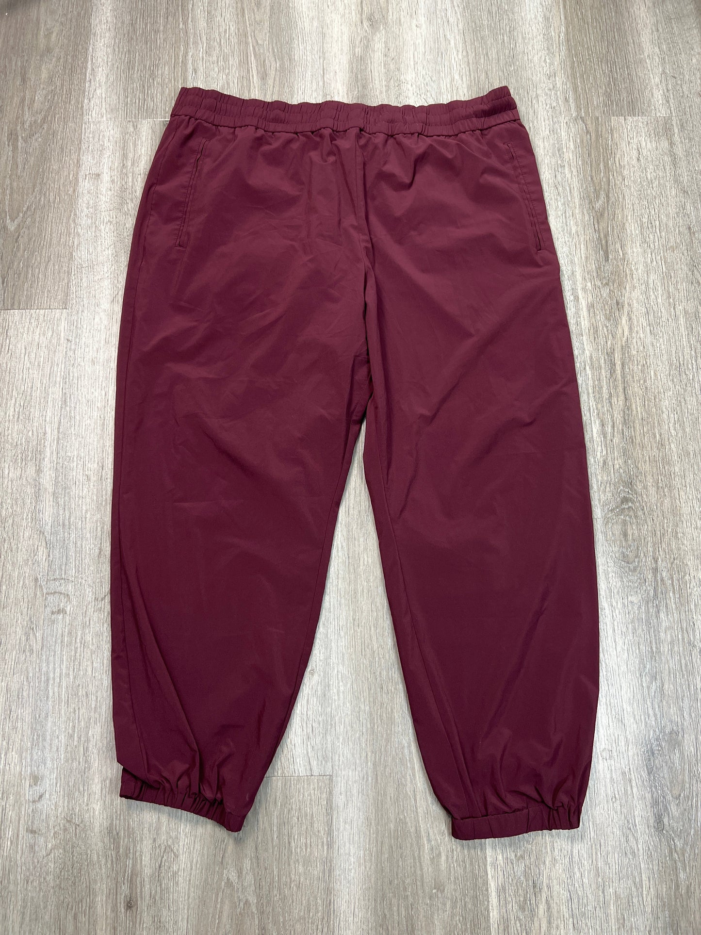 Pants Joggers By Banana Republic In Maroon, Size: Xxl