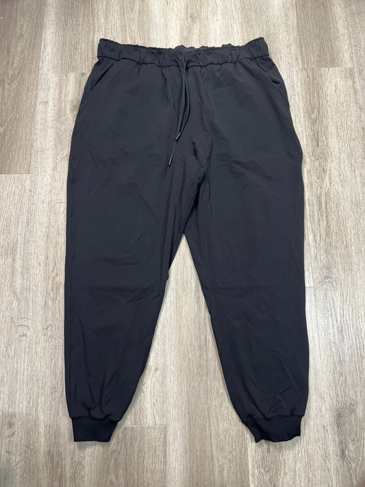 Athletic Pants By Lululemon In Black, Size: Xxl