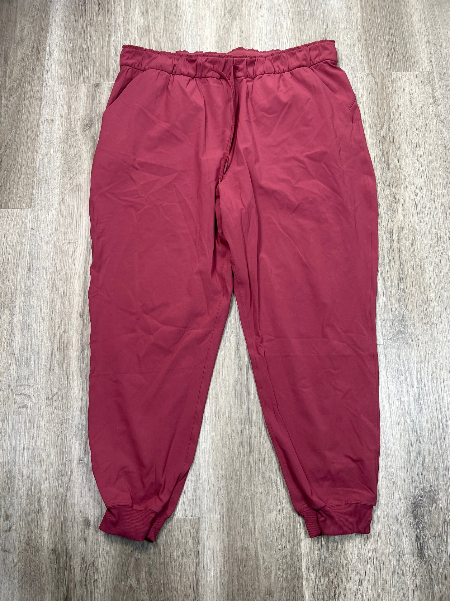 Athletic Pants By Lululemon In Pink, Size: Xxl