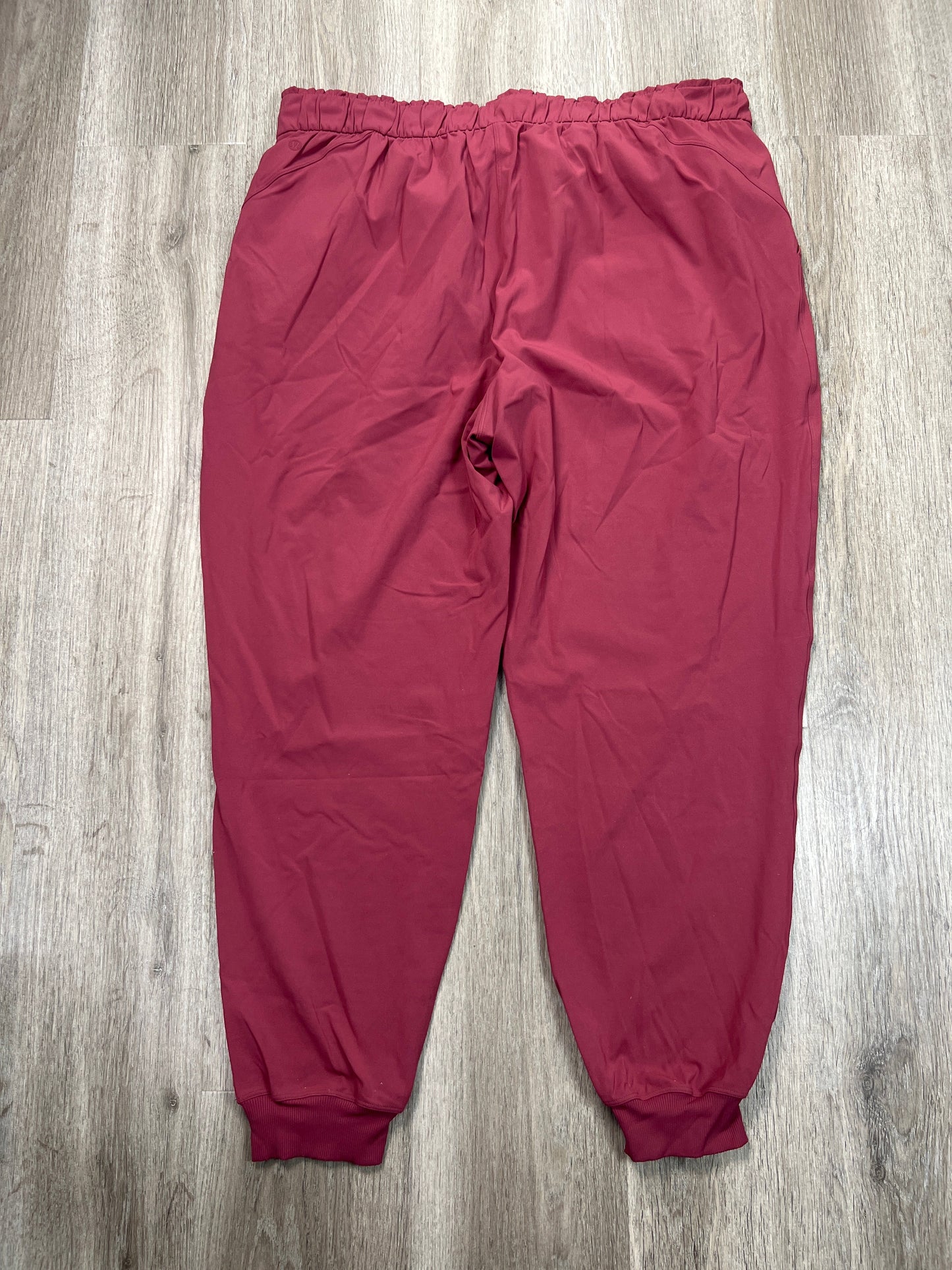 Athletic Pants By Lululemon In Pink, Size: Xxl