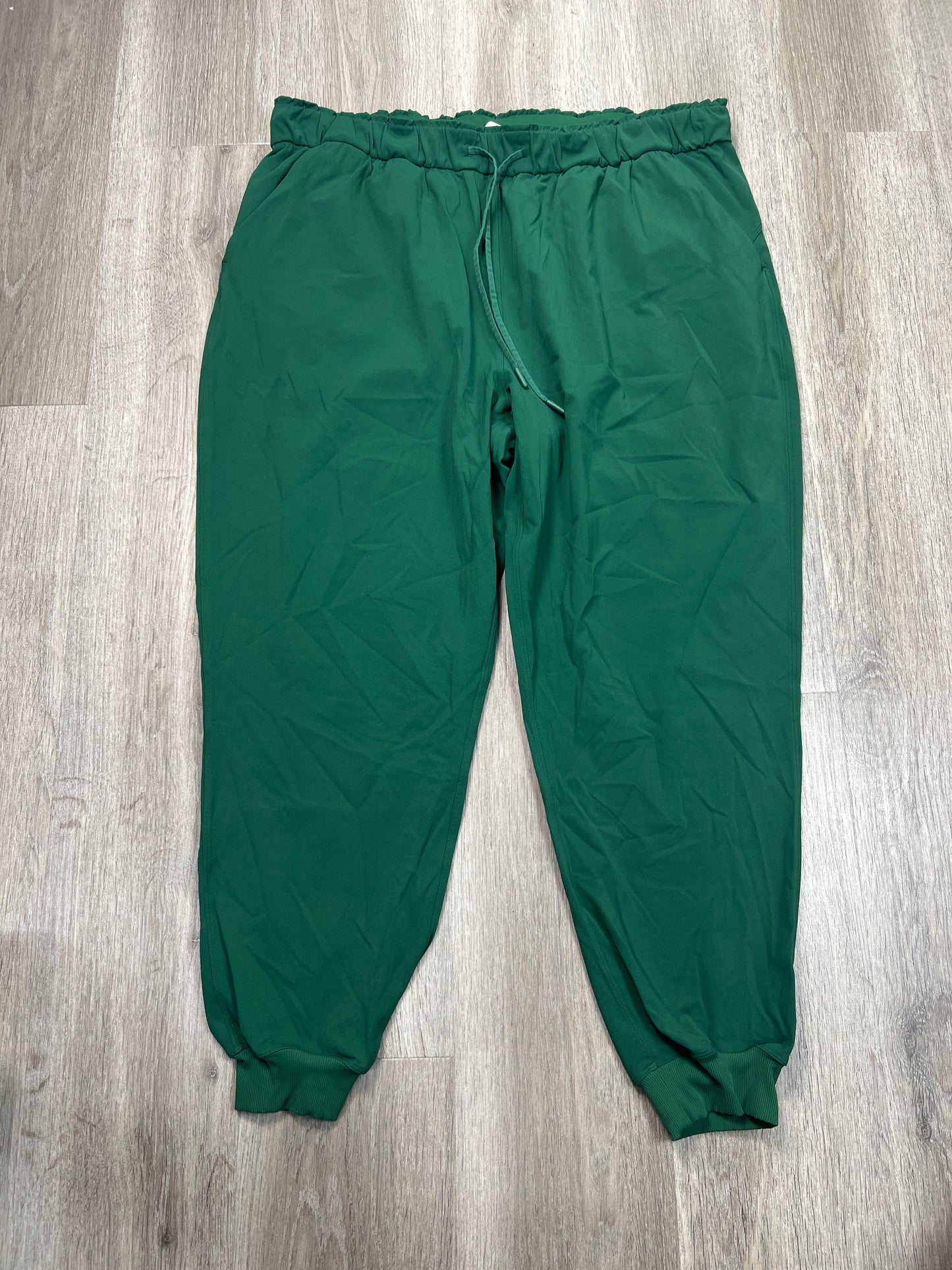 Athletic Pants By Lululemon In Green, Size: Xxl