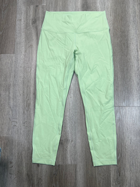 Athletic Leggings By Lululemon In Green, Size: M