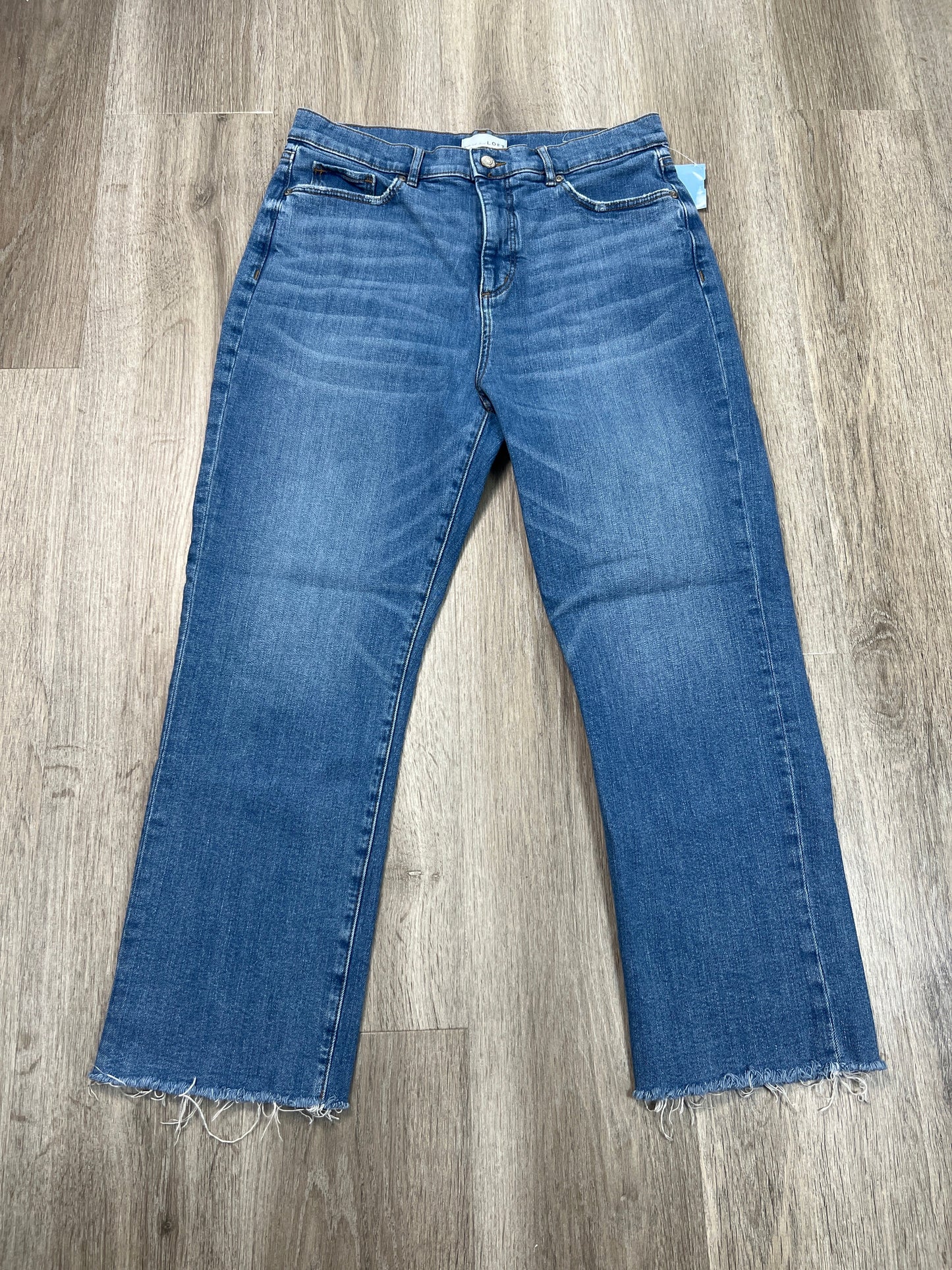 Jeans Cropped By Loft In Blue Denim, Size: 10