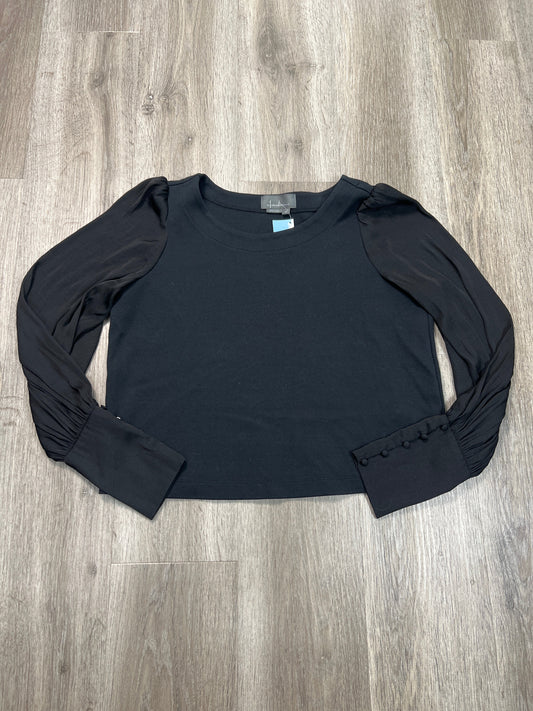 Top Long Sleeve By Anthropologie In Black, Size: M