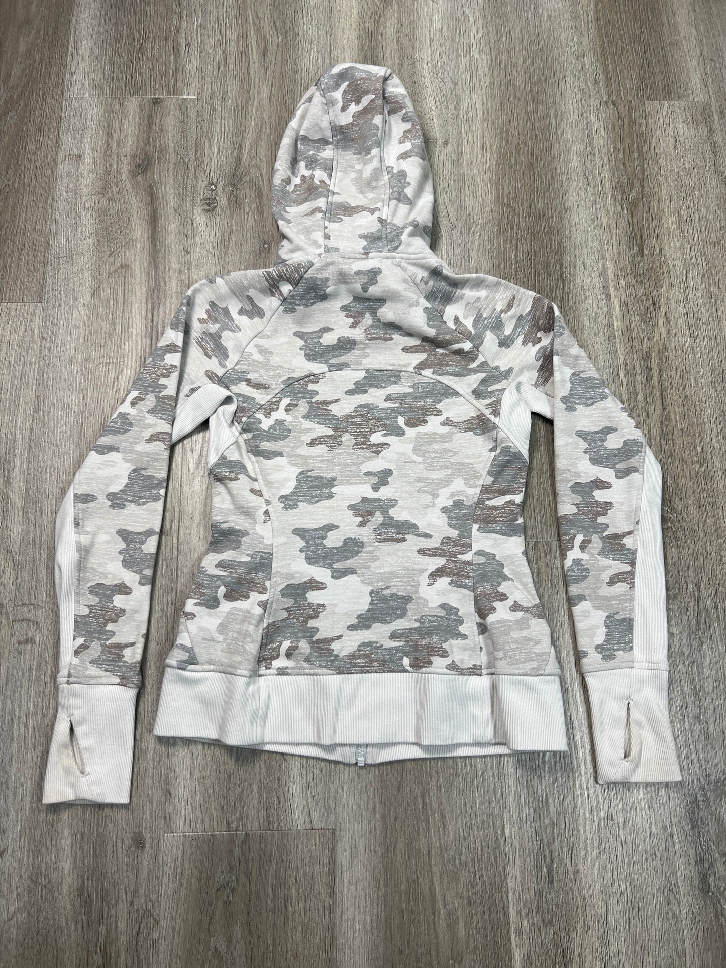 Athletic Jacket By Athleta In Camouflage Print, Size: Xs