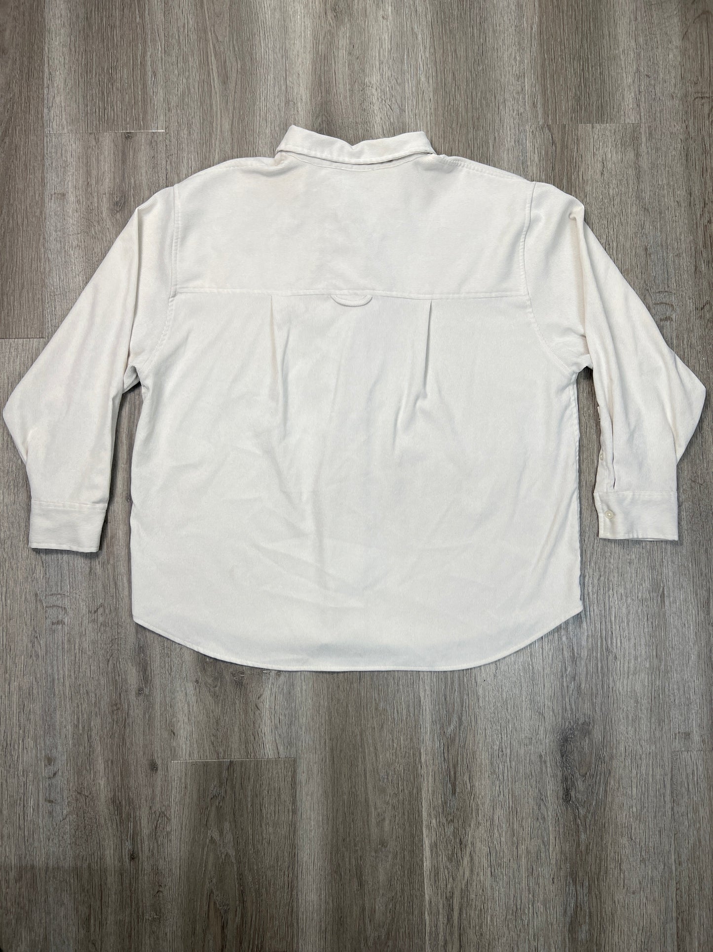 Jacket Shirt By A New Day In White, Size: L