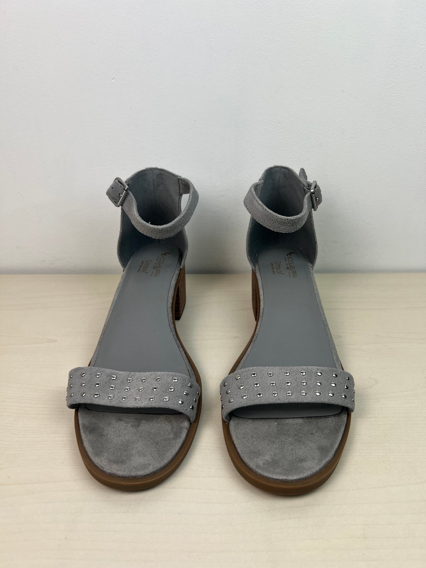 Sandals Heels Block By Koolaburra By Ugg In Grey, Size: 10