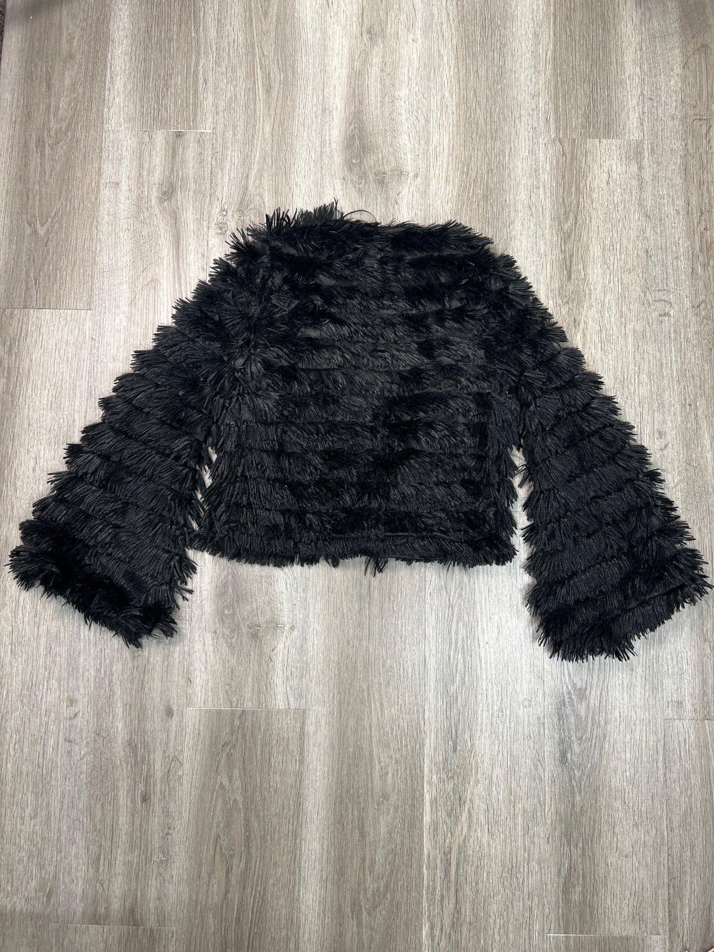 Jacket Faux Fur & Sherpa By BLUE BLUSH In Black, Size: S