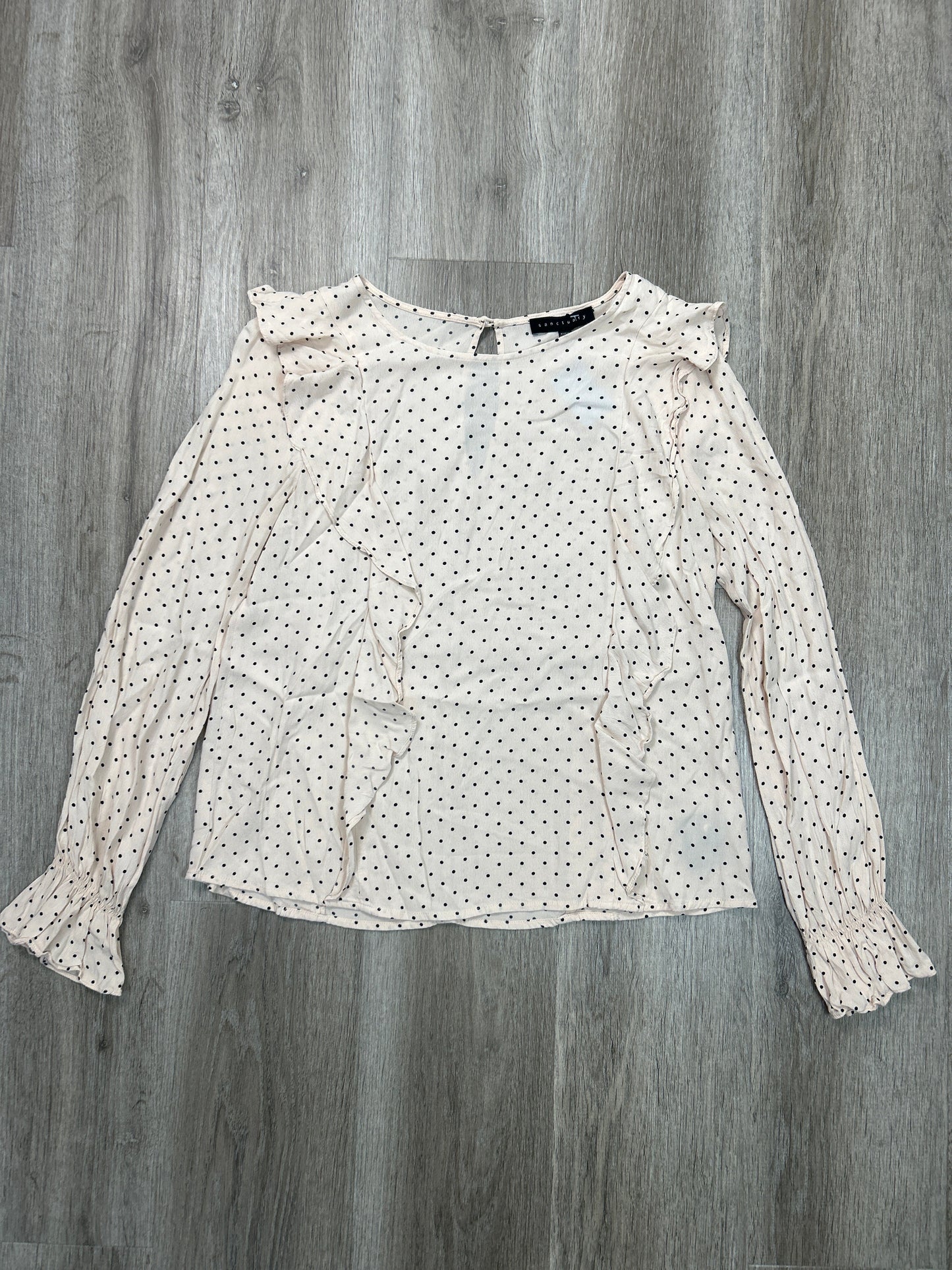 Blouse Long Sleeve By Sanctuary In Cream, Size: Xs