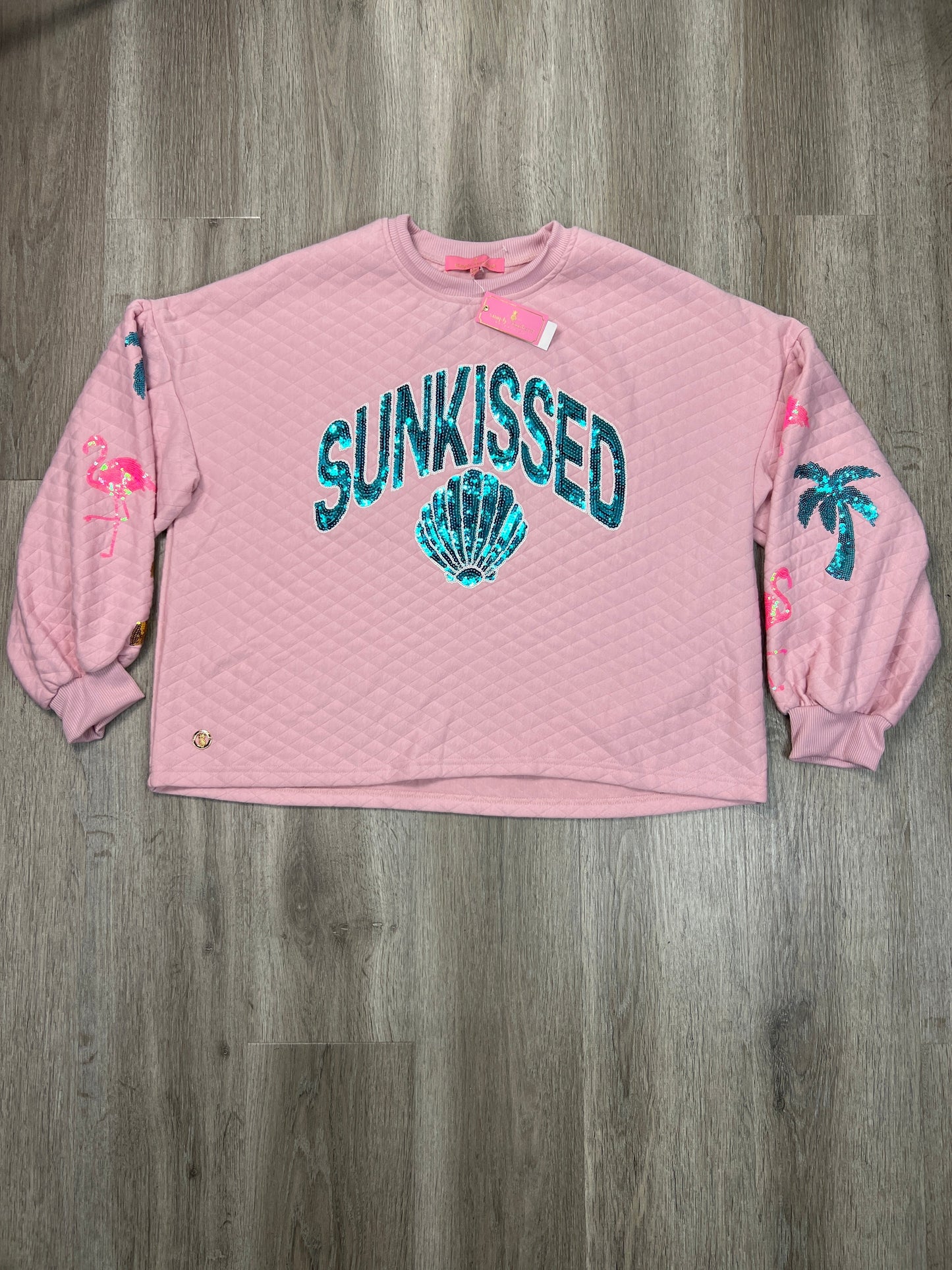 Sweatshirt Crewneck By Simply Southern In Pink, Size: Xxl