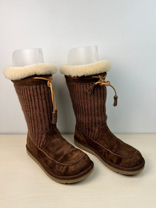 Boots Snow By Ugg In Brown, Size: 7