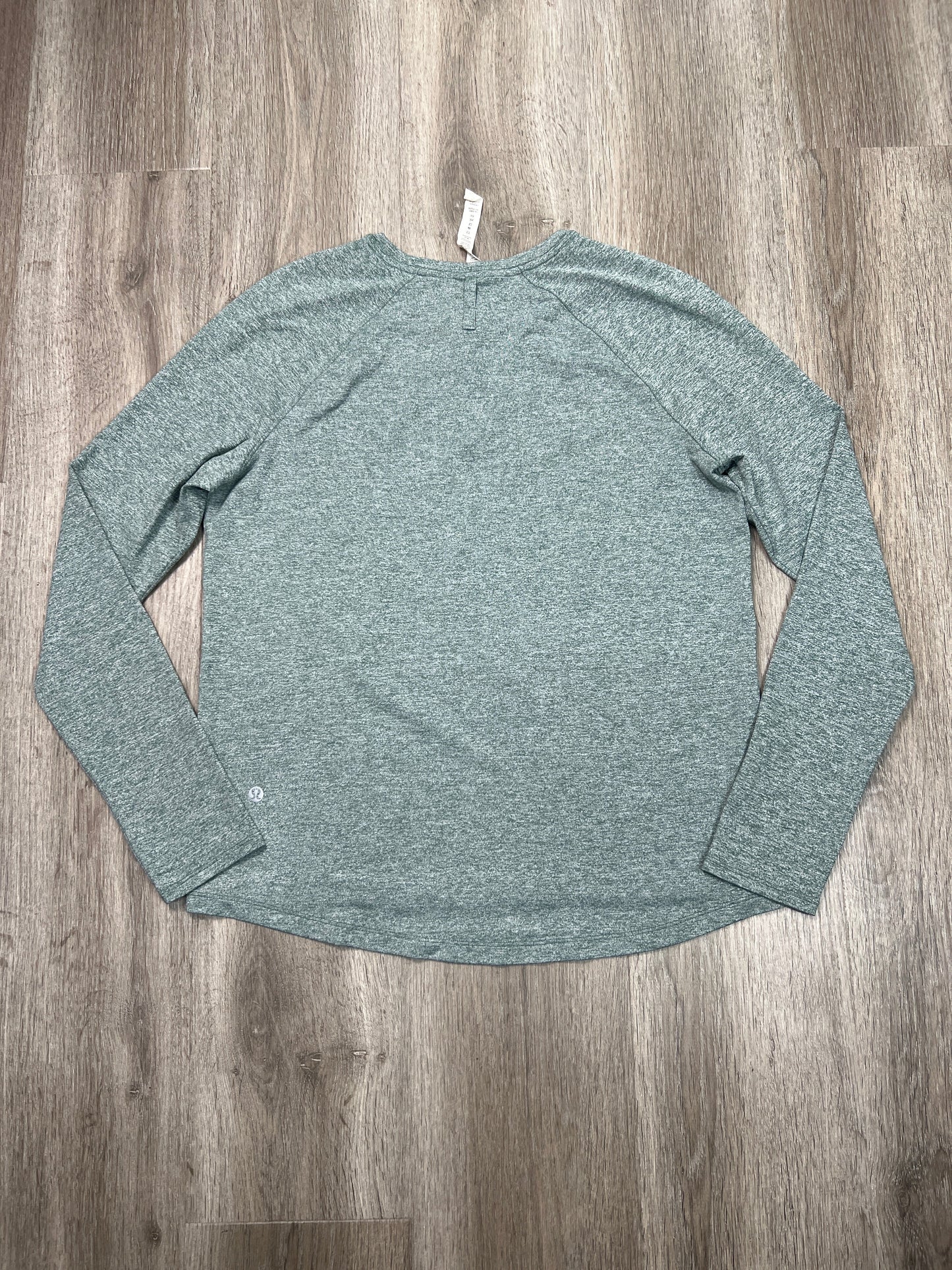 Athletic Top Long Sleeve Crewneck By Lululemon In Green, Size: S