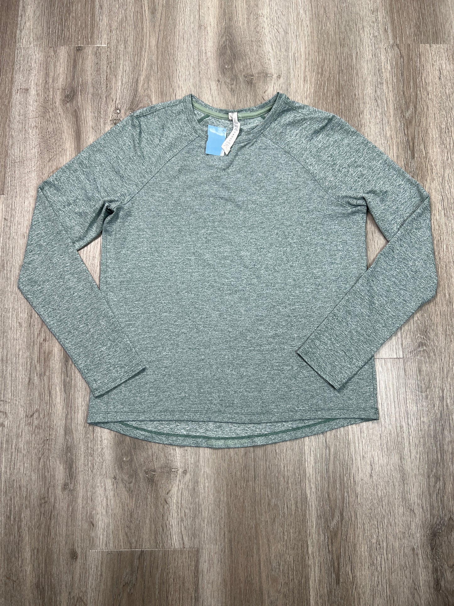 Athletic Top Long Sleeve Crewneck By Lululemon In Green, Size: S