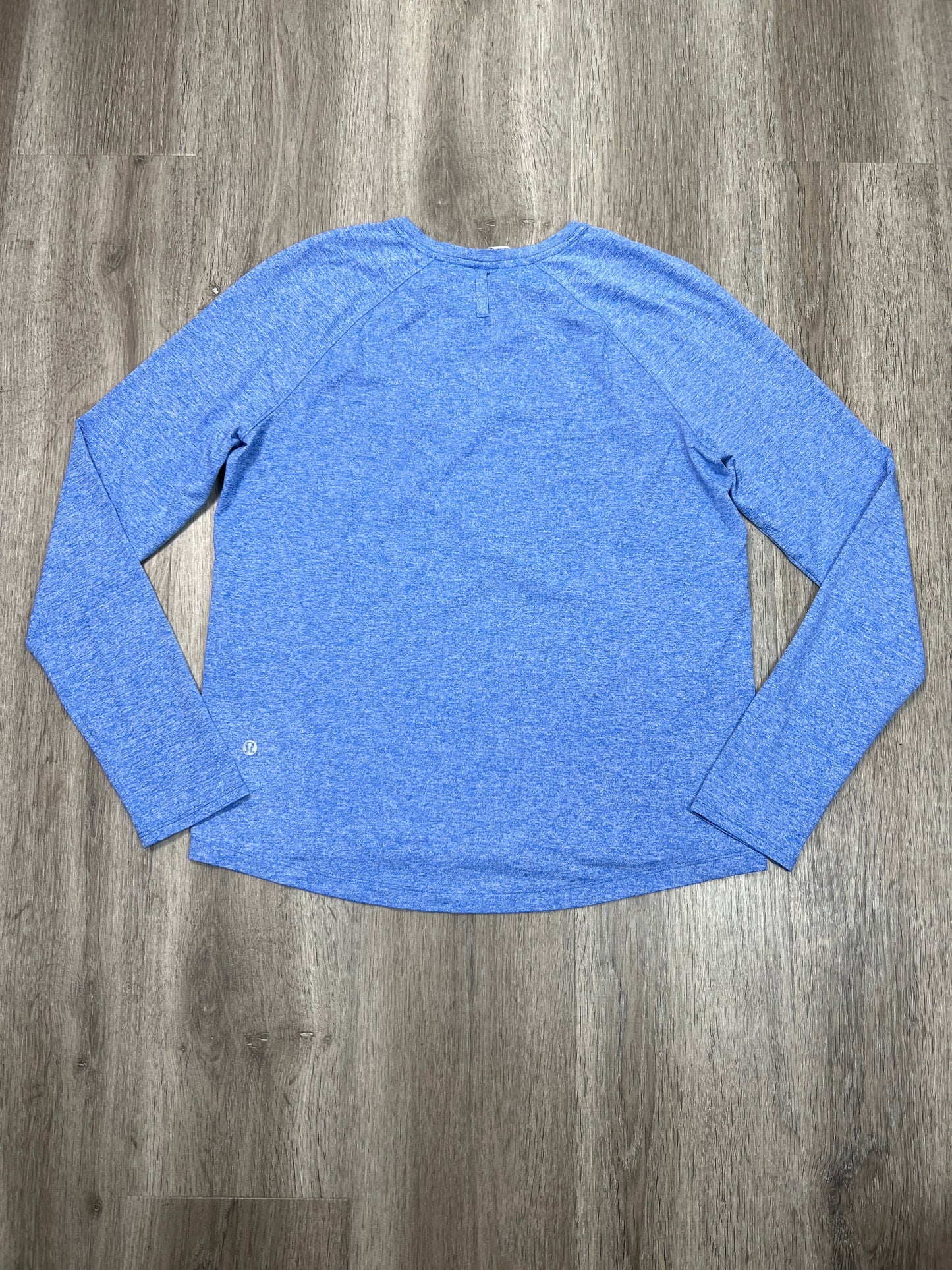 Athletic Top Long Sleeve Crewneck By Lululemon In Blue, Size: S