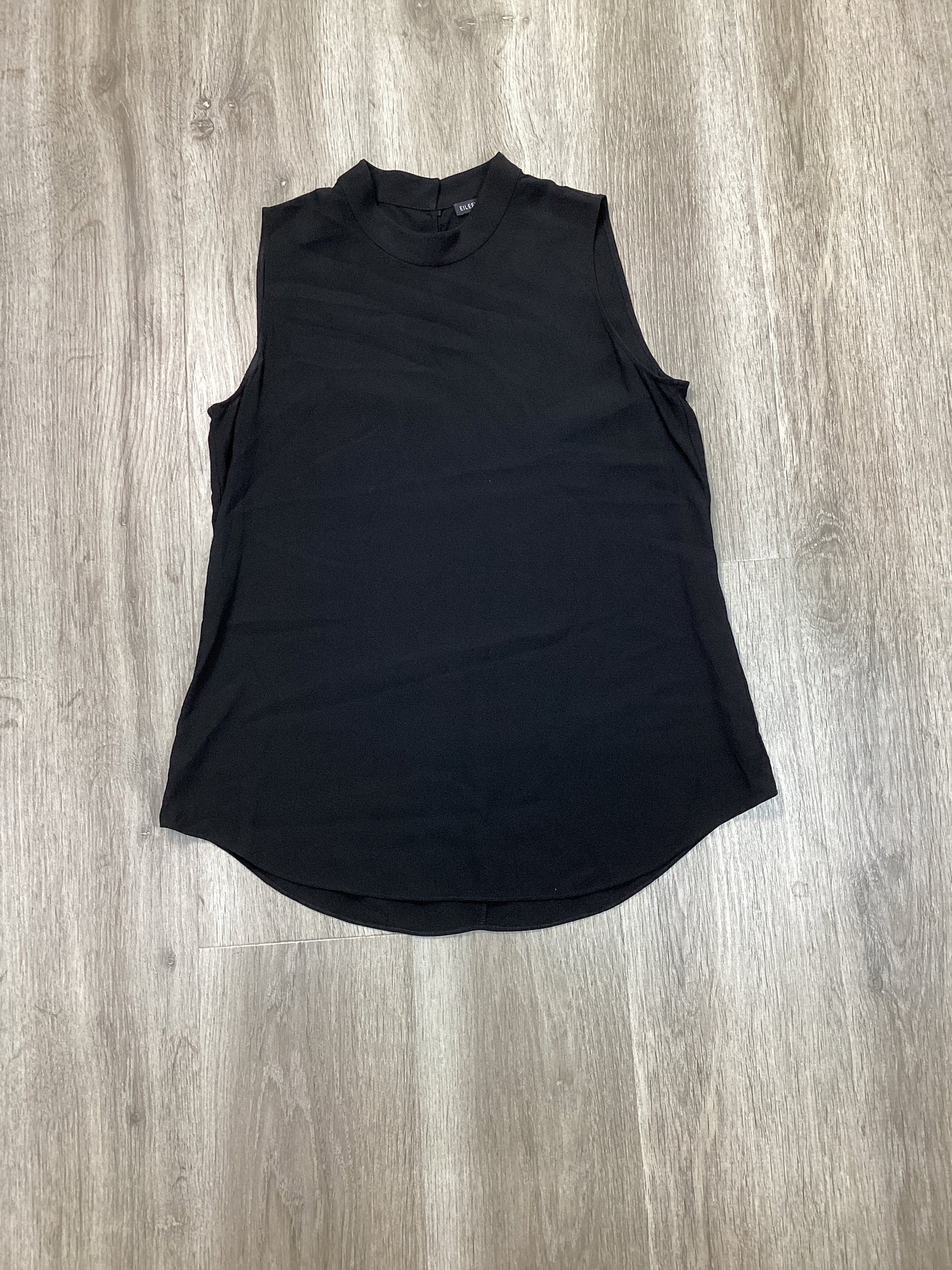 Blouse Sleeveless By Eileen Fisher In Black, Size: Xs