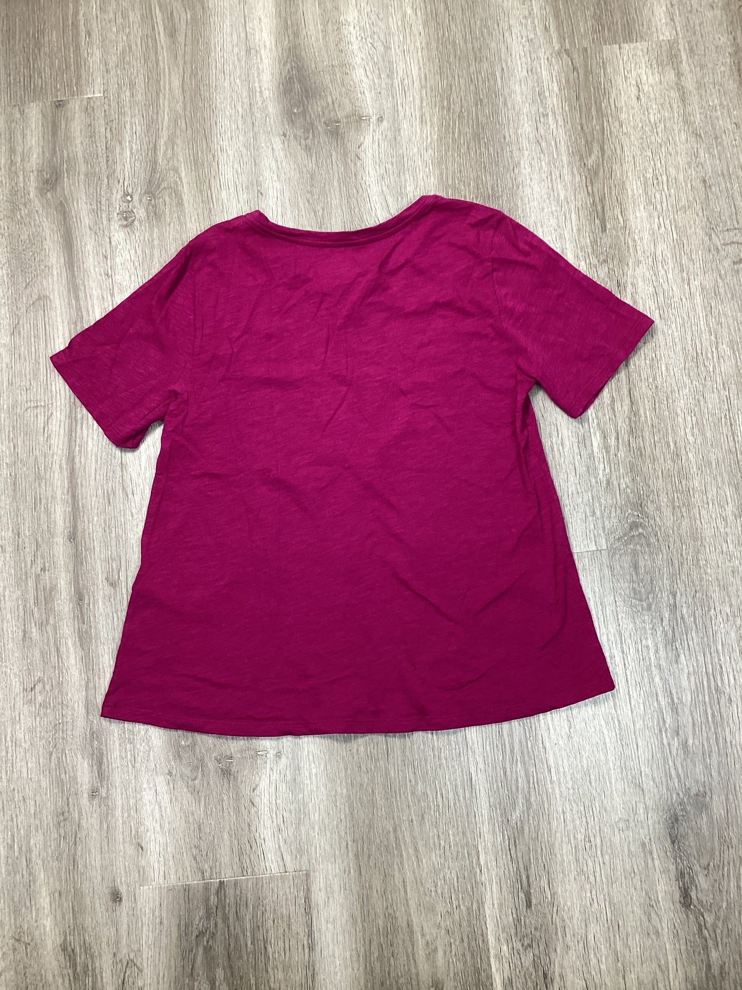 Top Short Sleeve Basic By Eileen Fisher In Pink, Size: Xxs