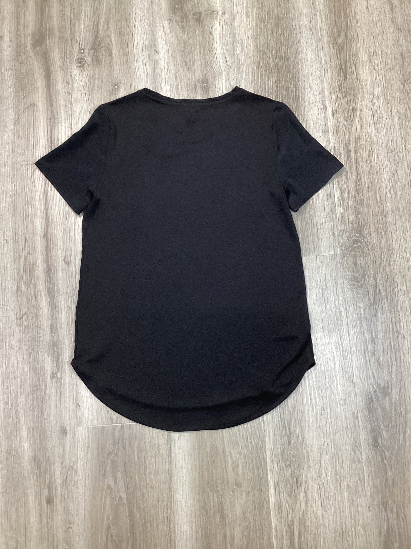 Top Short Sleeve Basic By Ann Taylor In Black, Size: Xs