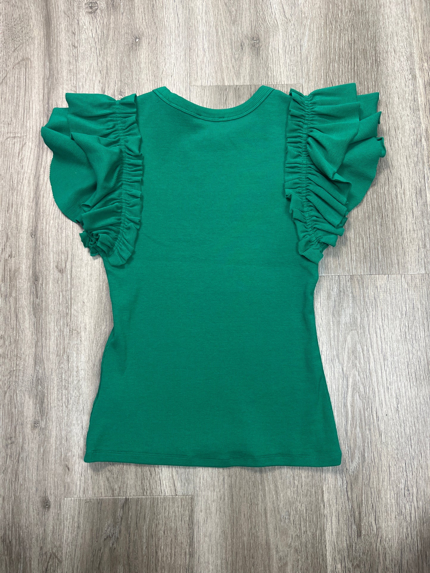 Top Sleeveless By Express In Green, Size: Xs