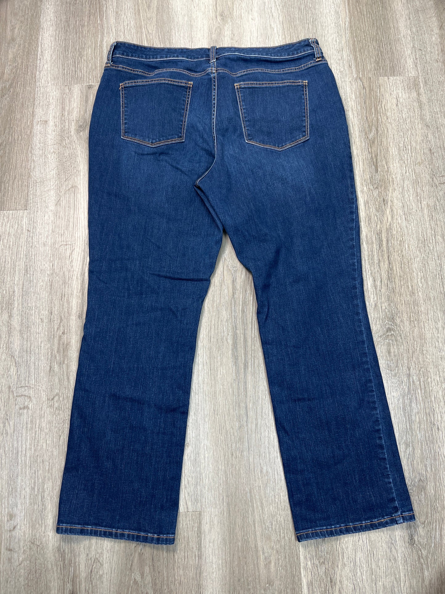 Jeans Straight By St Johns Bay In Blue Denim, Size: 18