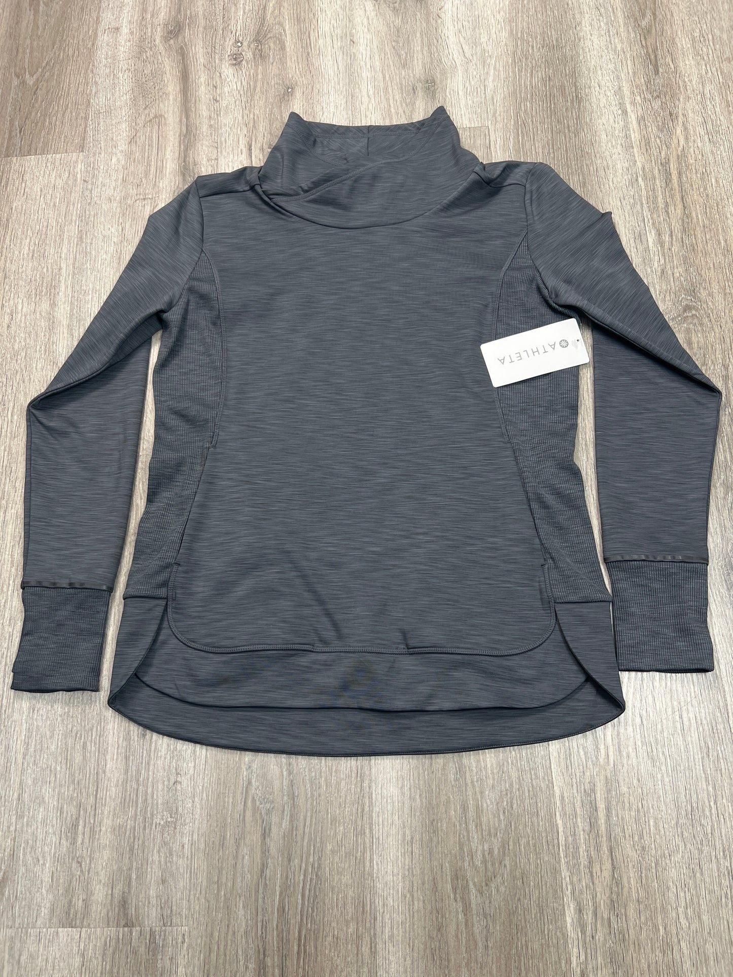 Sweatshirt Collar By Athleta In Grey, Size: S