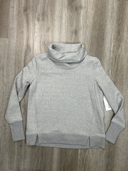 Athletic Top Long Sleeve Collar By Athleta In Grey, Size: M