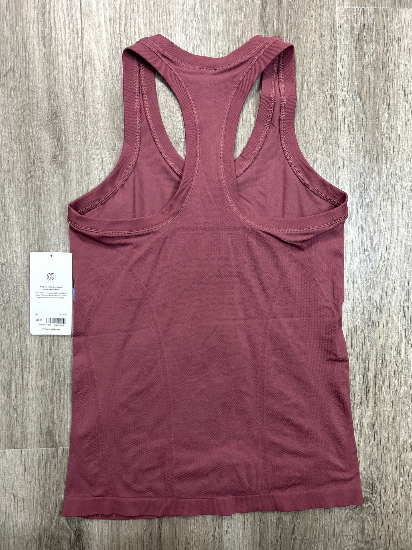 Athletic Tank Top By Athleta In Mauve, Size: M