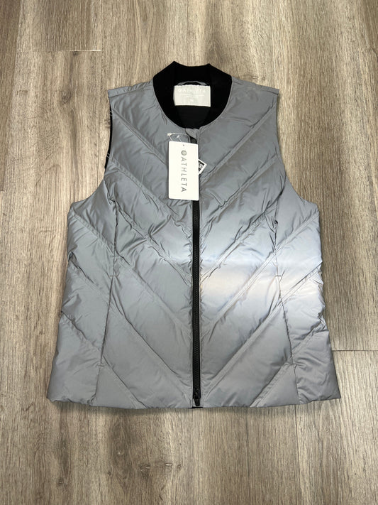 Vest Puffer & Quilted By Athleta In Silver, Size: M