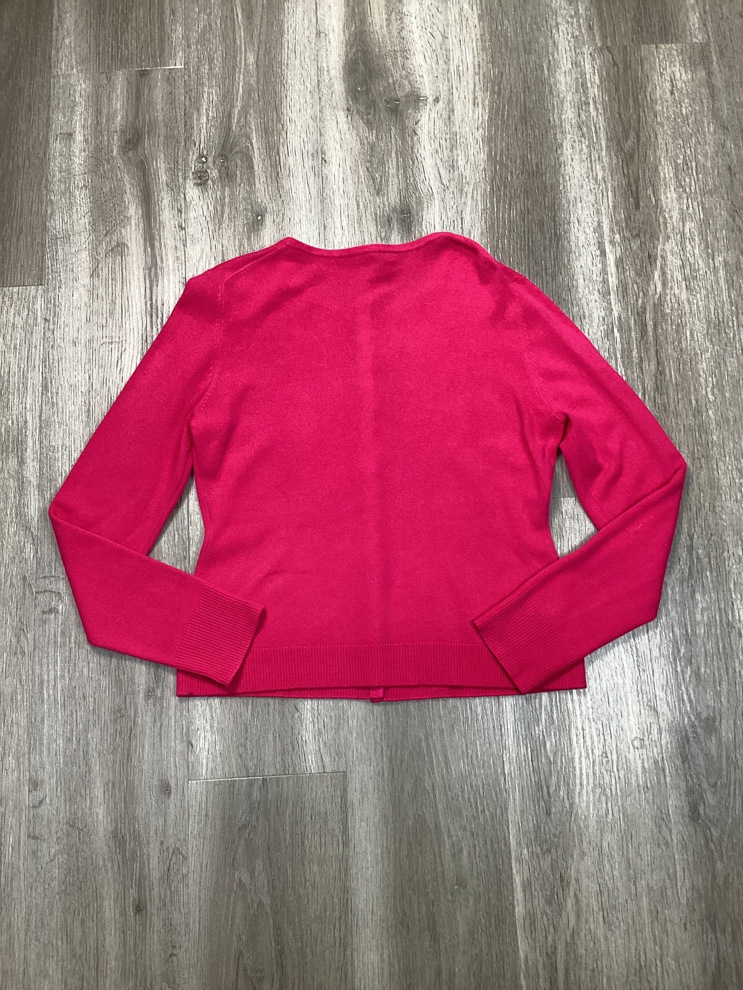 Cardigan By Garnet Hill In Pink, Size: M