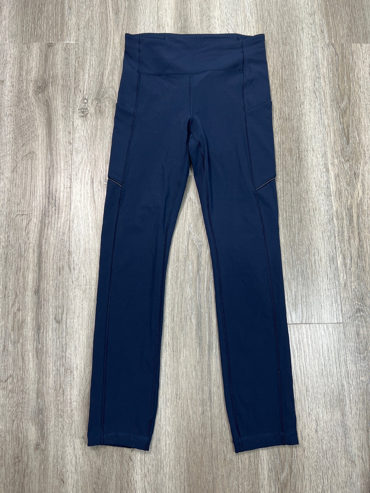 Athletic Leggings By Lululemon In Navy, Size: S