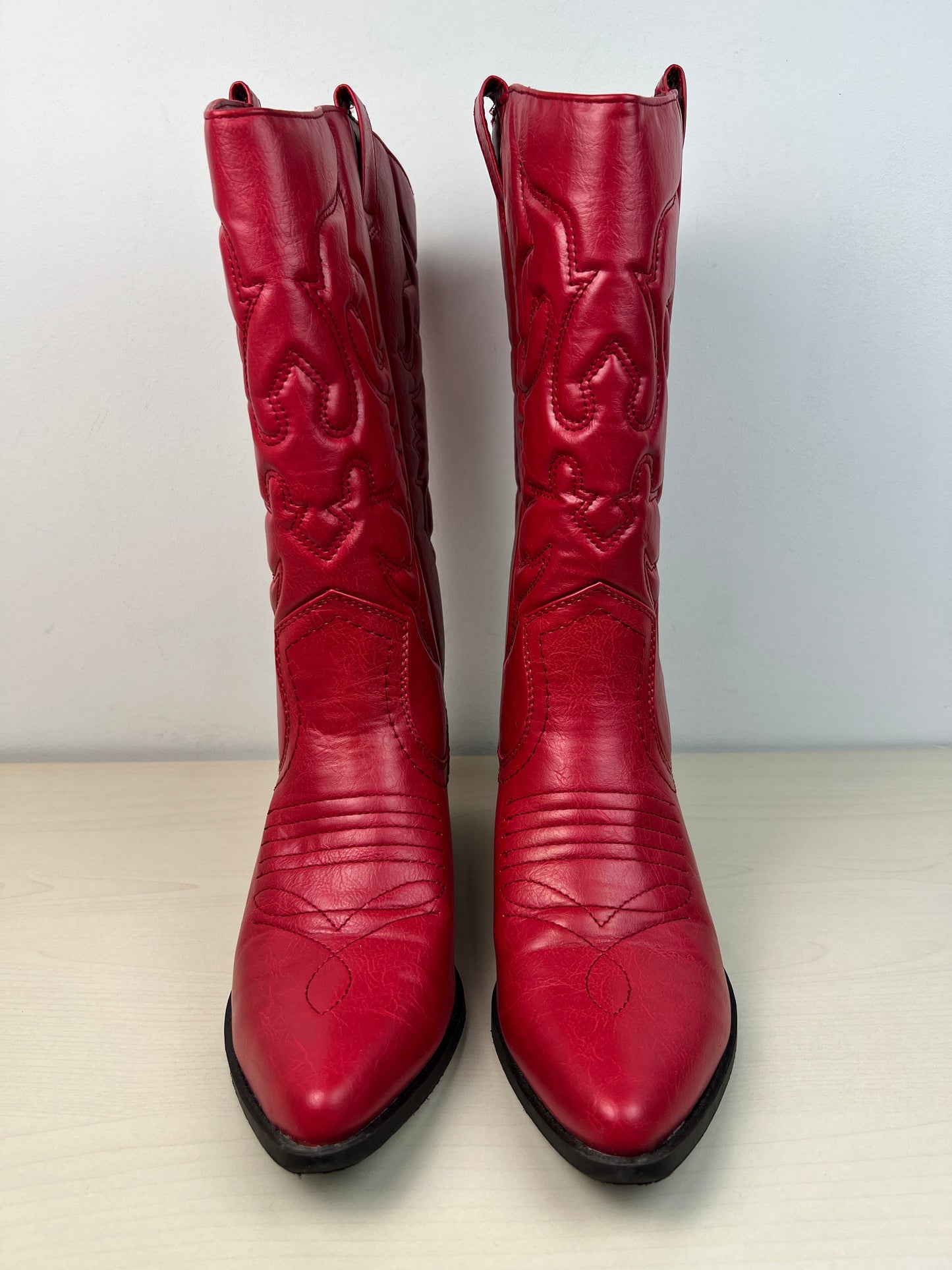 Boots Western By Soda In Red, Size: 10