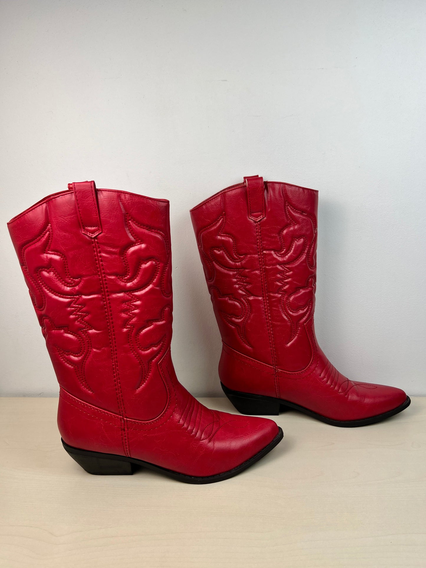 Boots Western By Soda In Red, Size: 10