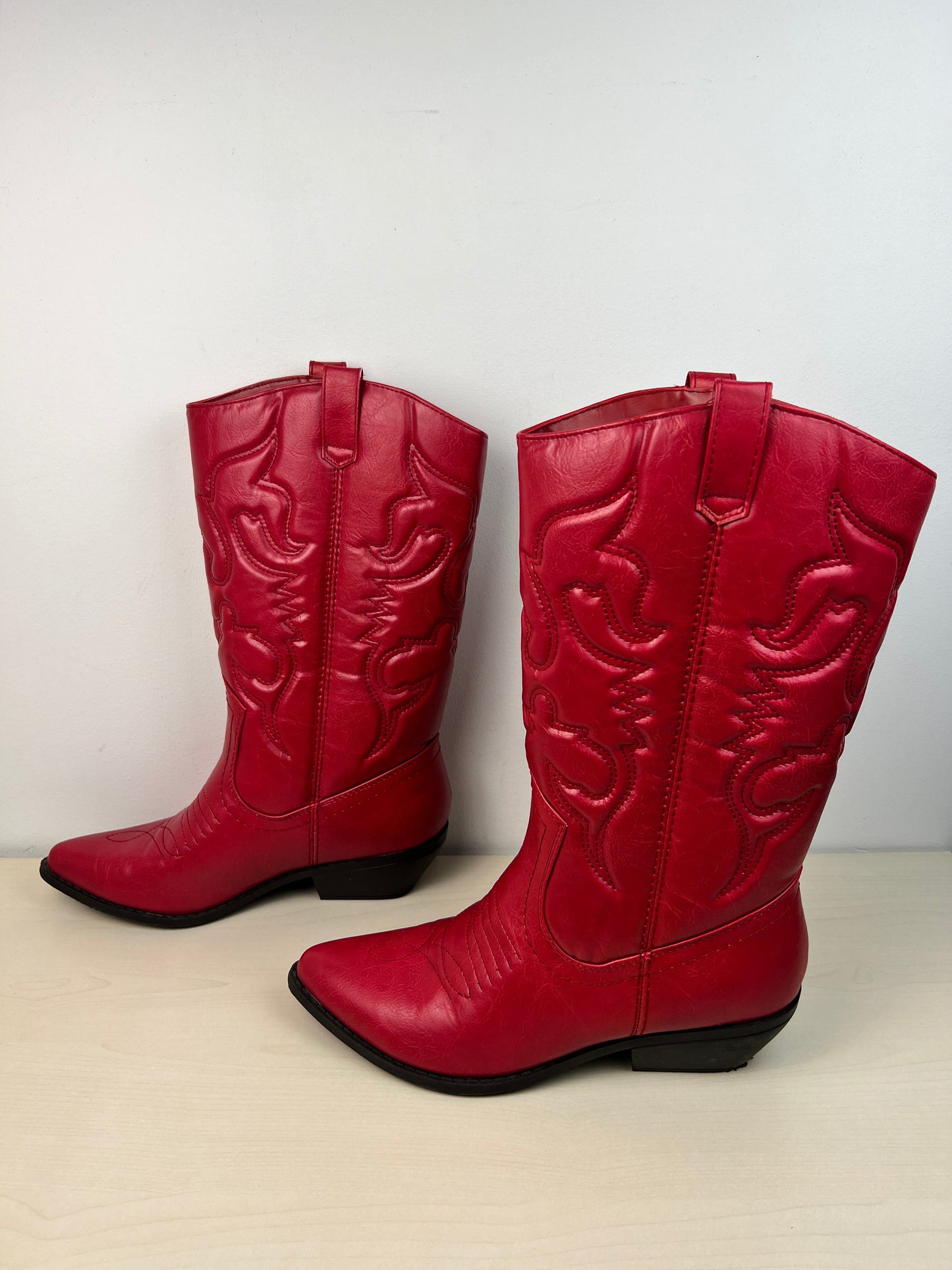 Boots Western By Soda In Red, Size: 10