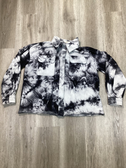 Jacket Shirt By Entro In Tie Dye Print, Size: S