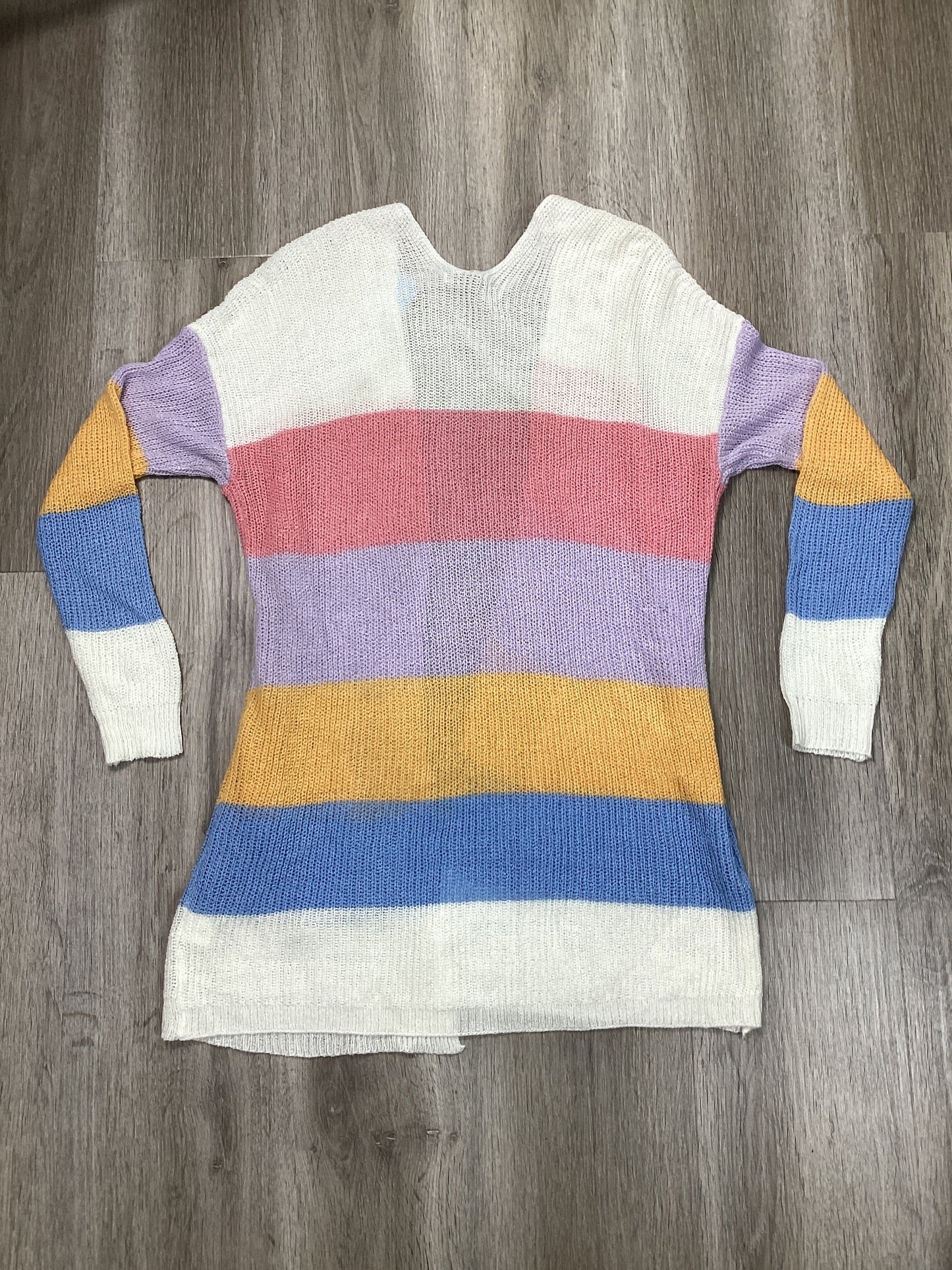 Cardigan By Staccato In Striped Pattern, Size: S