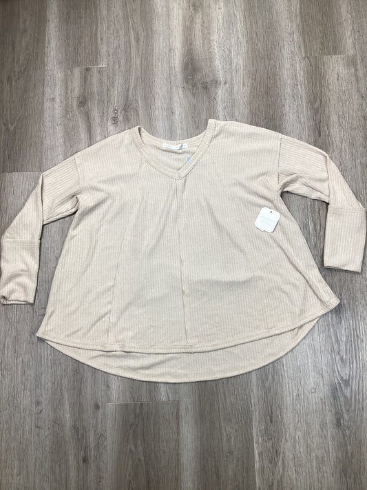 Top Long Sleeve By Altard State In Tan, Size: S