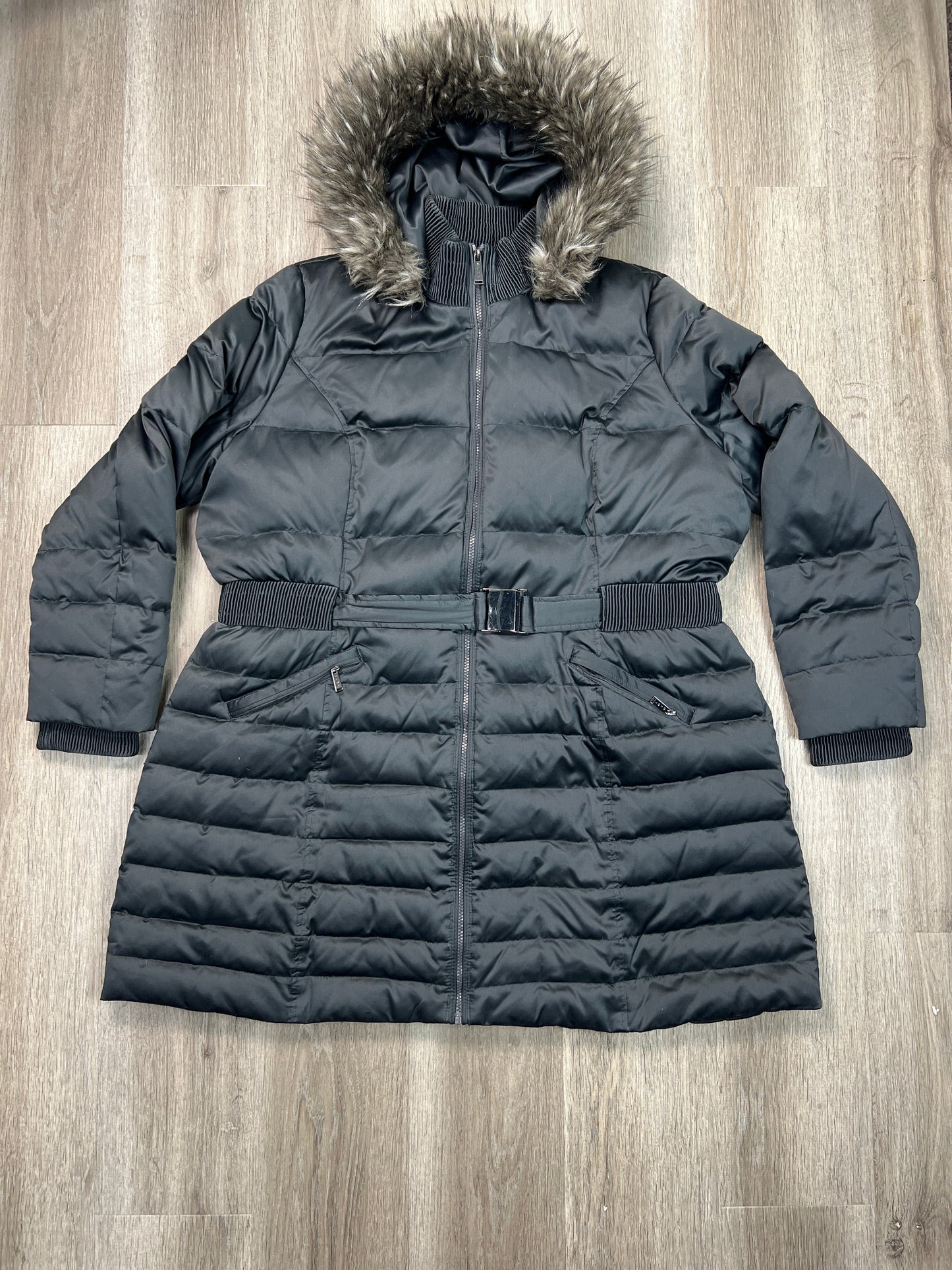 Coat Puffer & Quilted By Dkny In Grey, Size: 2x