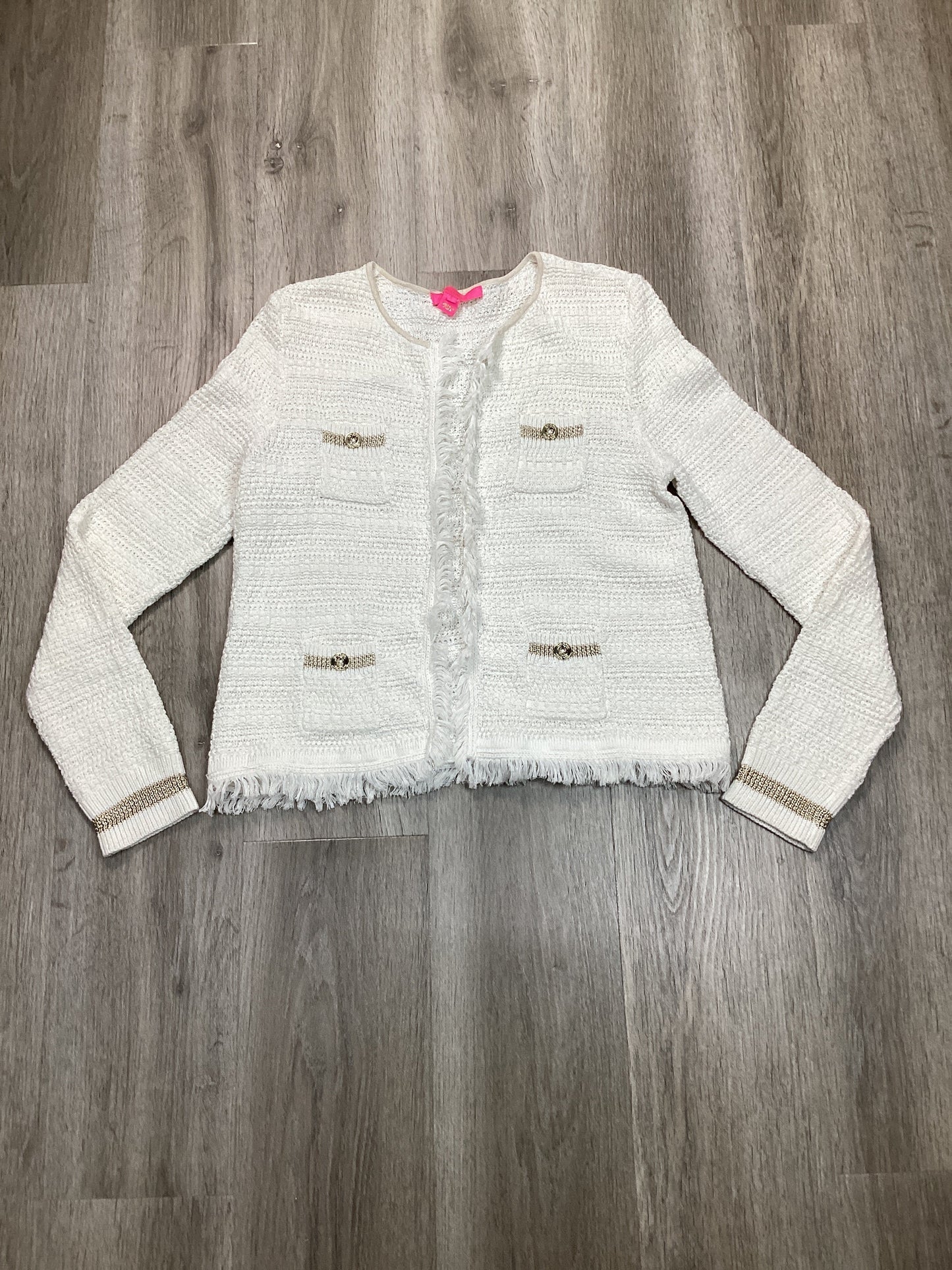 Cardigan By Lilly Pulitzer In White, Size: L