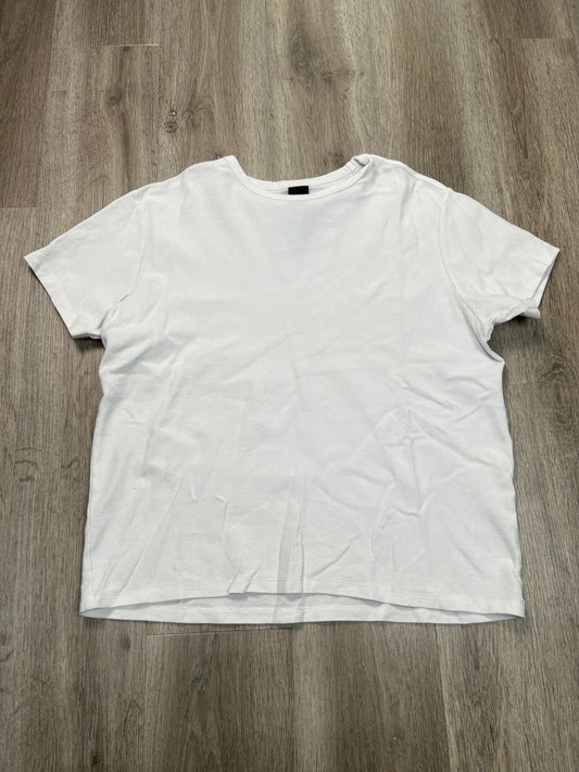 Top Short Sleeve Basic By H&m In White, Size: L