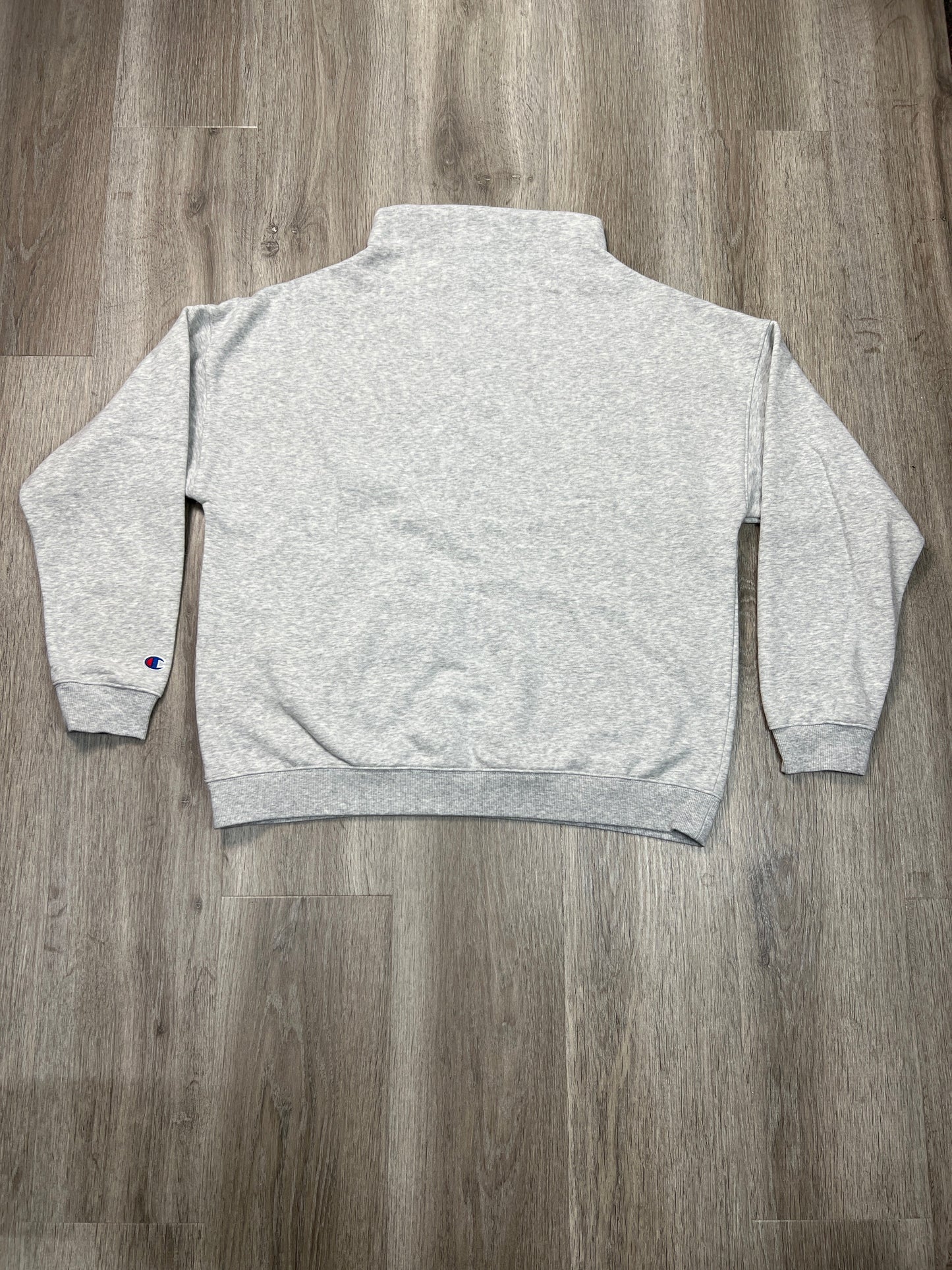 Sweatshirt Collar By Champion In Grey, Size: L