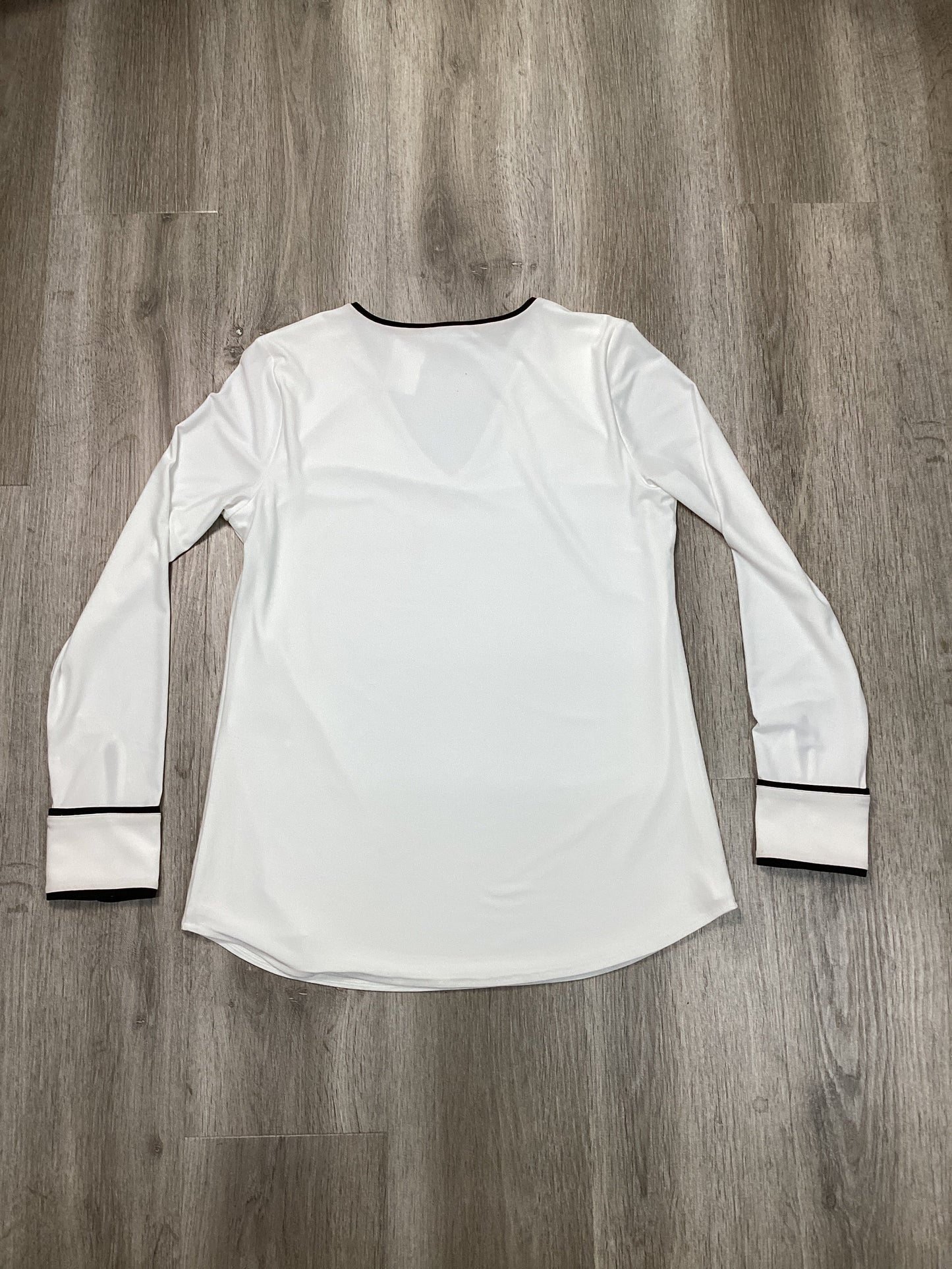 Blouse Long Sleeve By White House Black Market In White, Size: S